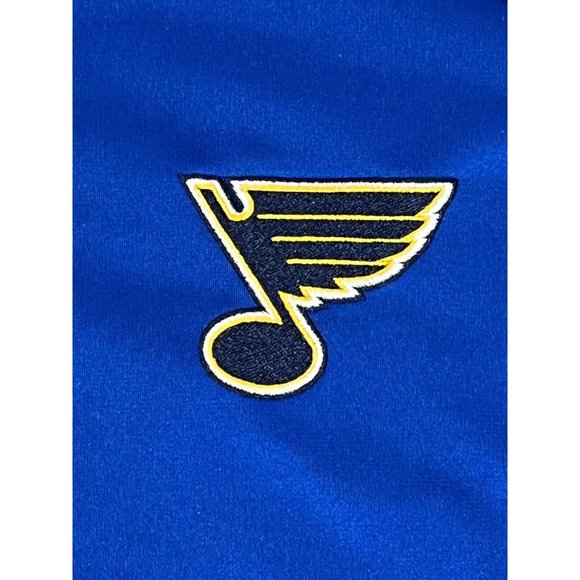 St. Louis Blues * NHL * 1/4 Zip Pullover * Blue * Long Sleeve * Men's Size Med - Picture 3 of 11